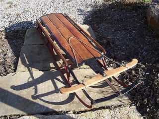 Flexible Flyer Sled 1915 1928 Number 5 c 60 inches long