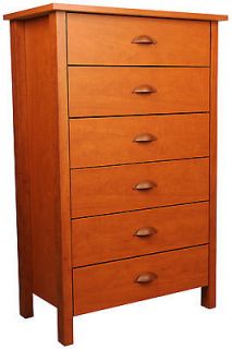 Cherry Nouvelle 6 Drawer Chest of Drawers Bedroom Furniture