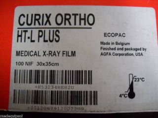 AGFA X Ray Film Curix Ortho HT L PLUS REF# 34HE8