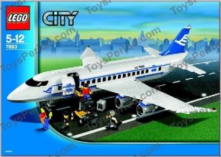 LEGO CITY TOWN AIRPORT 7893 PASSENGER PLANE INSTRUCTIONS ONLY