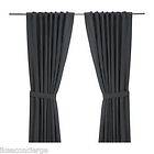 Ikea RITVA Gray Pair of Curtains 2 Panels 57 x 98 Drapes