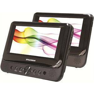 Newly listed New Sylvania 7 Dual Screen Portable DVD Player, Black w 
