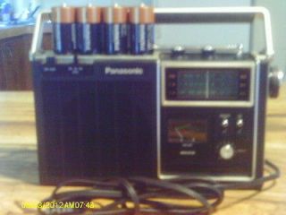 1970s Panasonic RF 1060 AM/FM/PSB Radio/new batteries/powe​r cord 