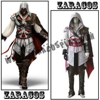 Assassins Creed 2 II Ezio black anime cosplay costume