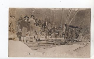 R396 Real Photo Postcard Cannonball Lumber Company rig and equipment 