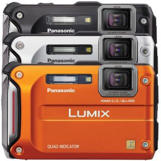 Panasonic Lumix DMC TS4 12.1MP Digital Camera (Black/Silver/​Orange)