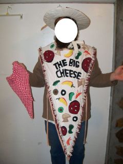 OOAK Pizza Slice The Big Cheese Original Halloween Costume/Mascot 