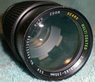  Multicoated 14.0 f80 200mm Auto Zoom LENS RICOH MOUNT TESTED 