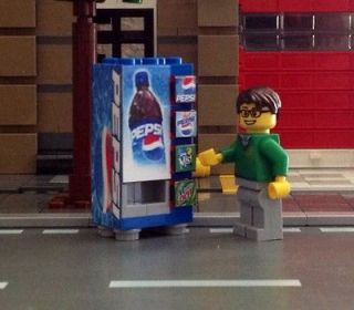 LEGO Custom Town City Train Pepsi Vending Machine made from LEGO(R)