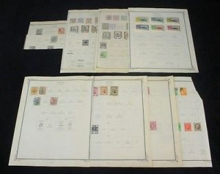 Overprint PERSIA IRAN Middle Eastern STAMPS 7 Pages Old Collection LOT 