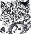 1963 Marc Chagall Couple Beside Tree Mourlot Lithograph
