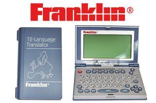FRANKLIN TRANSLATOR 12 LANGUAGE TG 470 Italian Hungarian Portuguese 