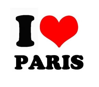 24 x I HEART LOVE PARIS LOGO   PERFECT FOR OLYMPICS EDIBLE CUP CAKE 