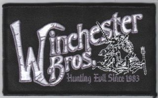 Supernatural TV Series Winchester Brothers Logo Patch, NEW UNUSED