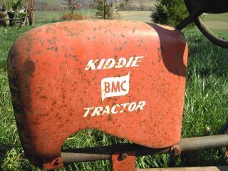 Antique/Vintage Kiddie BMC Pedal Car Tractor Swan Tires un restored 