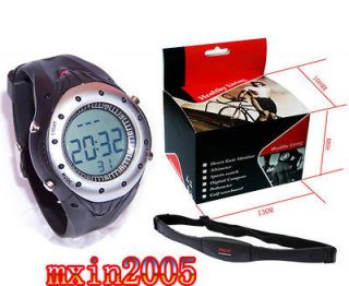 30M Resistant ChestBelt Proof Pedometers Heart Rate Monitor Watch 