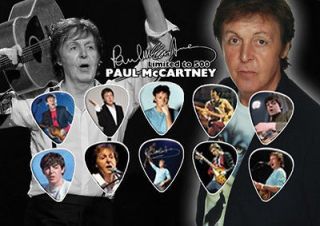 Paul McCartney The Beatles Guitar Pick Set Display Limited Edition