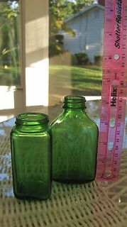 Vingtage Embossed green glass bottle,1 Squibb,Assign Pat.87401,1 