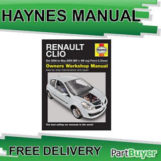 Renault Clio 1.2 1.4 1.6 Petrol 1.5 TD 2005 09 (55 to 09 Reg) Haynes 