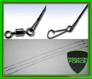 PREDATOR FORCE 15cm WIRE SPINNING TRACE PIKE/PERCH x1 WIRE TRACE