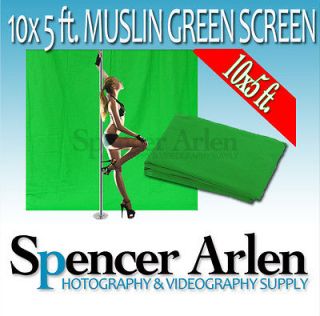 x10 ChromaKey Green Screen   MUSLIN COTTON Photo Video