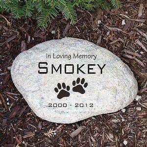 Personalized Pet Dog Cat Memorial Garden Stone