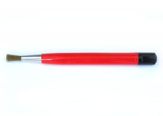 proops fiberglass Scratch brush pen brass removes rust & scratches 