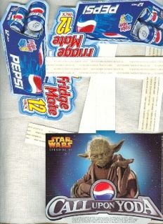 Dangly Pepsi Signs Star Wars Yoda Fridge Mate