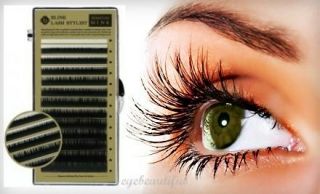 Eyelash Extension Blink Mink C Curl 7mm 14mm Mixed Size Tray