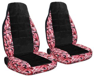   set pink camo/black front car seat covers,OTHER COLORS&BACK SEAT AVBL