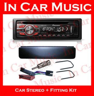   Stereo Fitting Kit + Pioneer  WMA Car USB Aux Stereo CD Player