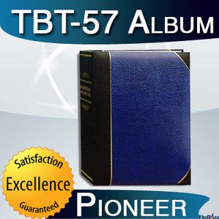 New Pioneer TBT 57 Navy Blue Photo Album 200 Pocket Album Holds 5x7 