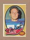 Bob Vogel signed 1970 Topps card # 15 Baltimore Colts