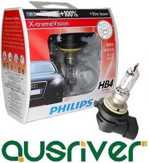 New PHILIPS HB4 9006 X treme Vision +100% + 35m Bulbs High Performance 