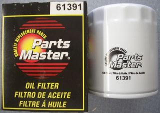 Parts Master 61391 Engine Oil Filter. . (Fits 2004 