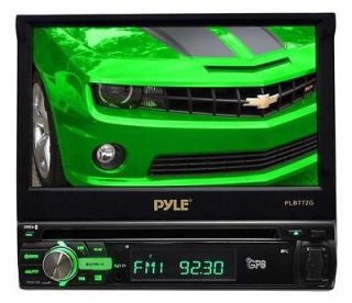 New PLBT72G 7 1 Din Motorized Touch DVD/CD/USB/Aux​ In Player W 