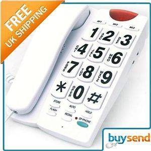Jumbo Big Large Buttons Numbers Home Telephone Phone