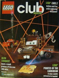 LEGO CLUB Magazine May June 2011 Alien Conquest   Cars 2   Pirates of 
