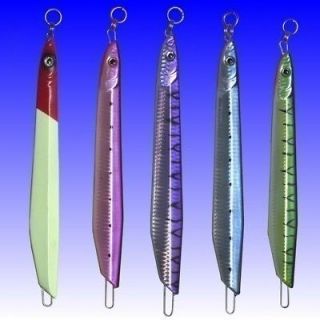   (300gr) Butterfly Style Knife Jigs with Rings & Hooks  Pink Silver
