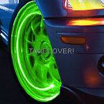 GREEN LED TYRE LIGHTS TIRE WHEEL VALVE STEM CAP Car NEW