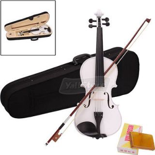 New Acoustic Violin Fiddle 4/4 Full Size Green with Case Bow Rosin