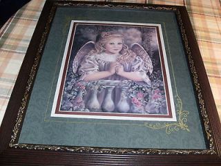 HOME INTERIORS ANGEL GIRL PRAYING PICTURE