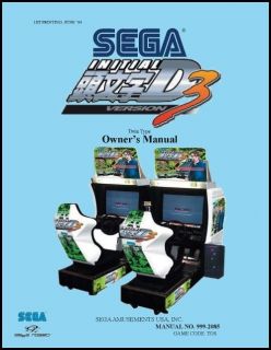   Version 3 Twin Type Arcade Game Owner Manual/Car Racing Machine Sega