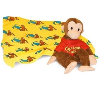   CURIOUS GEORGE Monkey 3 in 1 Storytime Pal Plush Pillow Blanket
