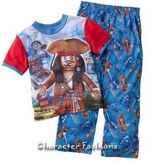 Pirates of the Caribbean LEGO Pajamas pjs Size 4 6 8 10 Shirt Pants