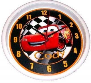 Disney Cars/Lightning McQueen Wall Clock Personal​ized