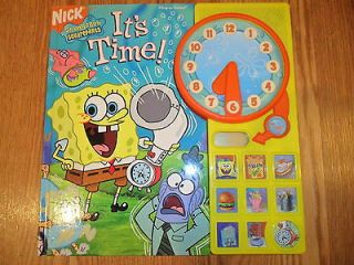   listed Spongebob Squarepants Its Time Play A Sound Book with Clock
