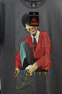 Upper Playground Mr Rogers Grey Red Authentic Mens Sized Graphic T 
