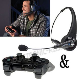 FOR PLAYSTATION 3 PS3 BLUETOOTH WIRELESS HEADSET USA + Black 