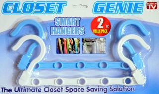 2pc Value Pack Closet Genie Space Saving Smart Hangers *NEW*